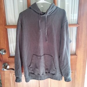 AsatreCo Hemp Organic Cotton Hoodie Charcoal Grey Unisex S/M